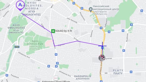 Karte-Route