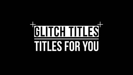 Glitch-Titel