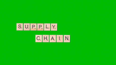 Stop-Motion-Business-Concept-Overhead-Wooden-Letter-Tiles-Forming-Words-Supply-Chain-On-Green-Screen-1