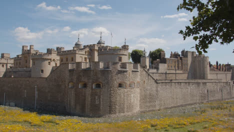 Exterior-Of-The-Tower-Of-London-England-UK-With-Gardens-Planted-For-Superbloom-Event-3