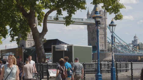 Crowd-Of-Summer-Tourists-Walking-By-Tower-Bridge-London-England-UK-4