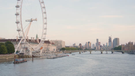 Skyline-From-Hungerford-Bridge-Over-Thames-With-London-Eye-Westminster-Bridge-And-Houses-Of-Parliament