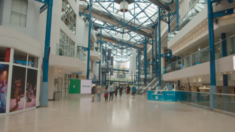 Interior-Of-Shopping-Centre-With-Shoppers-In-Birmingham-UK