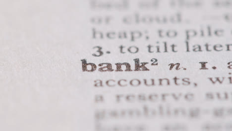Close-Up-On-Page-Of-Dictionary-With-Definition-Of-Word-Bank