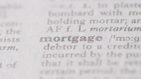 Close-Up-On-Page-Of-Dictionary-With-Definition-Of-Word-Mortgage-1