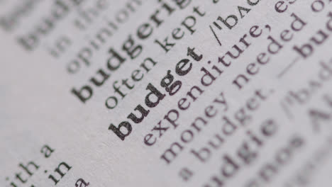 Close-Up-On-Page-Of-Dictionary-With-Definition-Of-Word-Budget
