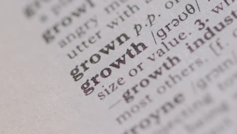 Close-Up-On-Page-Of-Dictionary-With-Definition-Of-Word-Growth