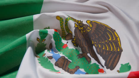 Nahaufnahme-Studioaufnahme-Des-Füllenden-Rahmens-Der-Mexikanischen-Flagge