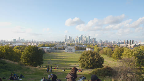 View-Of-Old-Royal-Naval-College-With-City-Skyline-And-River-Thames-Behind-From-Royal-Observatory-In-Greenwich-Park-1