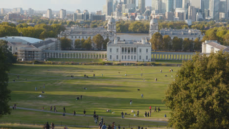 View-Of-Old-Royal-Naval-College-With-City-Skyline-And-River-Thames-Behind-From-Royal-Observatory-In-Greenwich-Park-5
