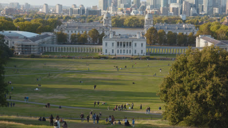 View-Of-Old-Royal-Naval-College-With-City-Skyline-And-River-Thames-Behind-From-Royal-Observatory-In-Greenwich-Park-6