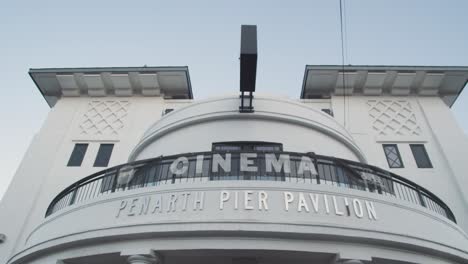 Art-Deco-Penarth-Pier-And-Pavilion-Cinema-In-Wales-At-Dusk