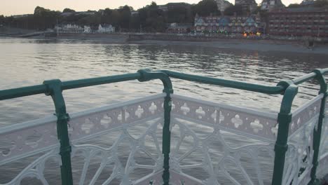 View-From-Penarth-Pier-In-Wales-Towards-Town-At-Dusk