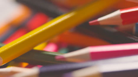 Full-Frame-Shot-Of-Rotating-Multi-Coloured-Pencils-2