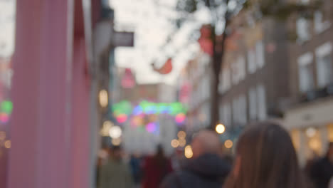 Defocused-Shot-Of-Shops-Decorated-For-Christmas-On-London-UK-Carnaby-Street