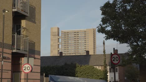 Inner-City-Housing-Development-With-High-Rise-Tower-Block-In-London-UK-3