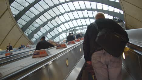 Passengers-On-Escalators-At-Canary-Wharf-Underground-Station-1