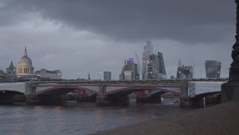 London-Evening-Skyline-With-Stormy-Sky-From-South-Bank-With-River-Thames-Blackfriars-Bridge-And-St-Pauls-Cathedral-1