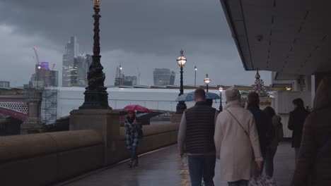 Rainy-London-Evening-City-Skyline-With-Stormy-Sky-From-South-Bank-With-River-Thames-And-Blackfriars-Bridge