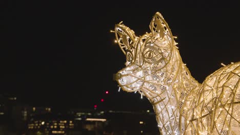 Illuminated-Christmas-Decorations-On-London-South-Bank-At-Night
