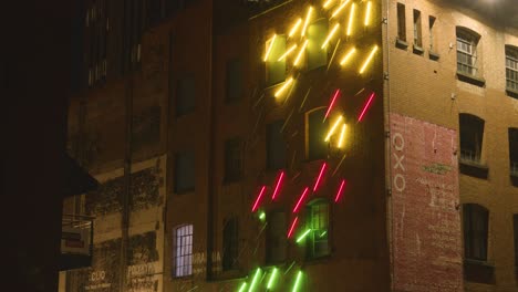 Weihnachtsbeleuchtung-An-Der-Außenseite-Des-Oxo-Tower-Wharf-Am-Londoner-Südufer-In-Der-Nacht