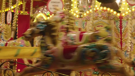 Fairground-Roundabout-Ride-At-Christmas-Market-On-London's-South-Bank-At-Night