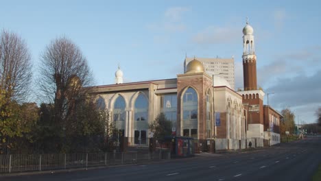 Exterior-De-La-Mezquita-Central-De-Birmingham-En-Birmingham-Reino-Unido-1