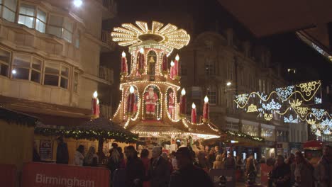 Food-And-Drink-Stalls-At-Frankfurt-Christmas-Market-In-Birmingham-UK-At-Night-21