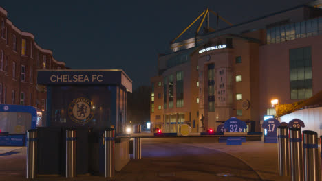 Exterior-Of-Stamford-Bridge-Stadium-Home-Ground-Of-Chelsea-Football-Club-London-At-Night-6