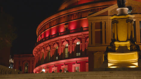 Exterior-Of-The-Royal-Albert-Hall-in-London-UK-Floodlit-At-Night-9