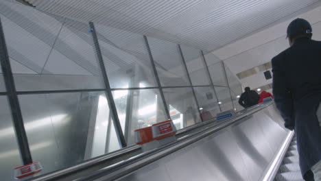 Commuter-Passengers-On-Escalators-At-Underground-Station-Of-New-Elizabeth-Line-At-London-Liverpool-Street-UK-2