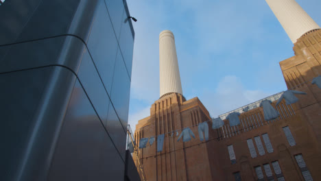 View-Of-Battersea-Power-Station-Development-In-London-UK-Through-Luxury-Apartments-With-Art-Installation-2