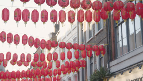 Colorful-Paper-Lanterns-Hung-Across-Street-To-Celebrate-Chinese-New-Year-2023-In-London-UK-2