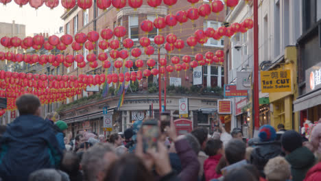 Colorful-Paper-Lanterns-Hung-Across-Street-To-Celebrate-Chinese-New-Year-2023-In-London-UK-5