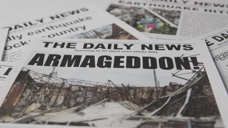 Newspaper-Headline-Featuring-Devastation-Caused-By-Earthquake-Disaster-3