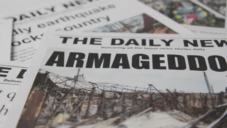 Newspaper-Headline-Featuring-Devastation-Caused-By-Earthquake-Disaster-4