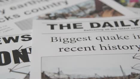 Newspaper-Headline-Featuring-Devastation-Caused-By-Earthquake-Disaster-5