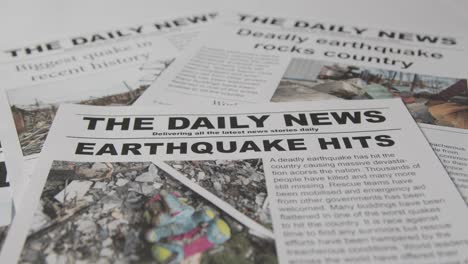 Newspaper-Headline-Featuring-Devastation-Caused-By-Earthquake-Disaster-12