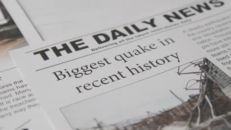 Newspaper-Headline-Featuring-Devastation-Caused-By-Earthquake-Disaster-19