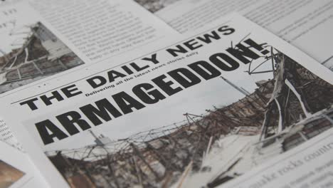 Newspaper-Headline-Featuring-Devastation-Caused-By-Earthquake-Disaster-20