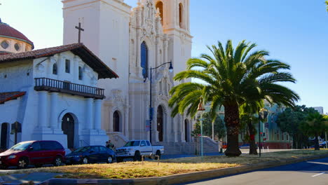 San-Francisco-Kalifornien-Mission-Dolores-Alte-Und-Neue-Kirchen