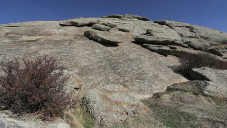 Wyoming-Independence-Rock-with-shrub