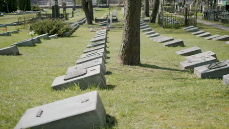 Graveyard-With-Tombstones-In-An-Urban-Area-On-A-Sunny-Day-2