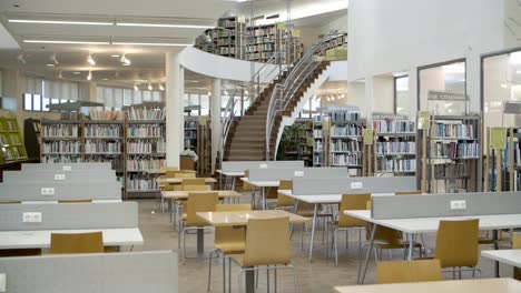 Bücherregale-In-Der-Bibliothek-Mit-Vielen-Büchern
