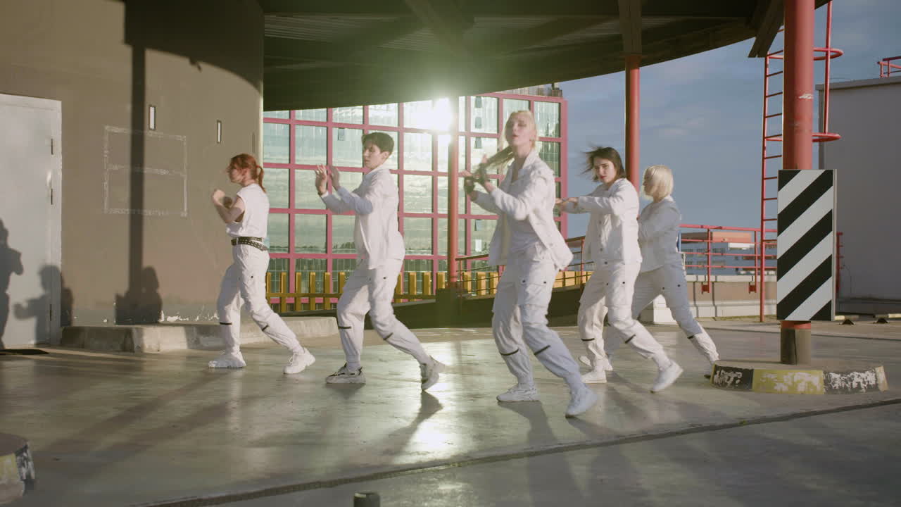 Free stock video Dance crew at the end of the dance rehearsal