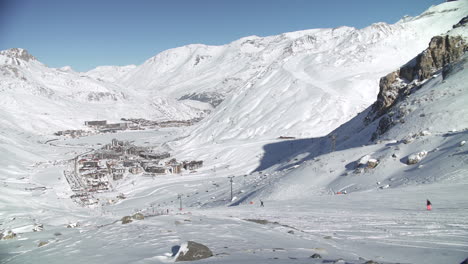Ein-Anstrengender-Skitag-Im-Französischen-Skigebiet-Tignes