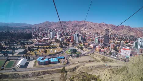 The-Beautiful-view-from-inside-one-of-the-Mi-Teleférico-Cable-Cars