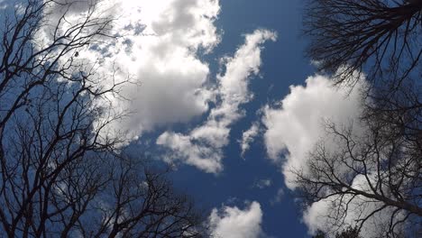 Wolken-Bewegen-Sich-In-Niedriger-Und-Hoher-Ebene,-Zeitraffer