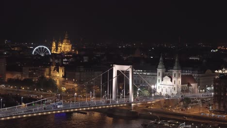 St.-Stephen's-Basilica,-Budapest-at-night