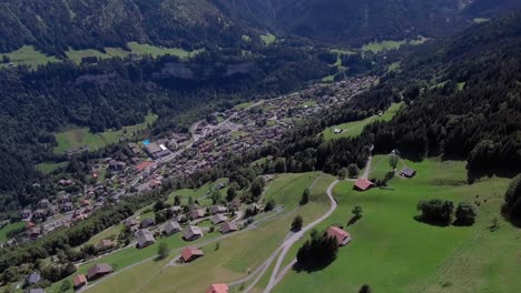 Panoramic-flight-over-the-village-of-Champéry